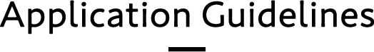 Application Guidelines